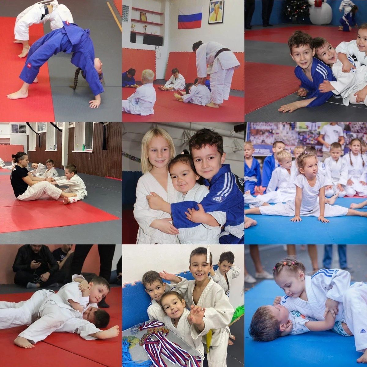 Тренировка по дзюдо
